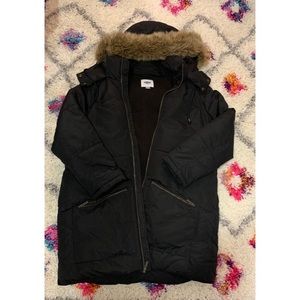 Old Navy black puffer coat